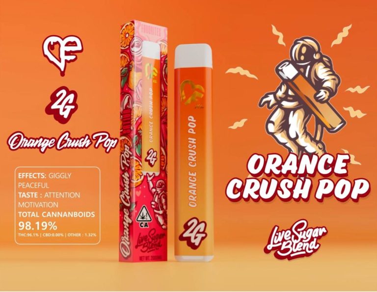 ORANGE CRUSH POP LIVE SUGAR BLEND,favorites disposable carts,where to buy orange crush pop live sugar blend,favorites carts