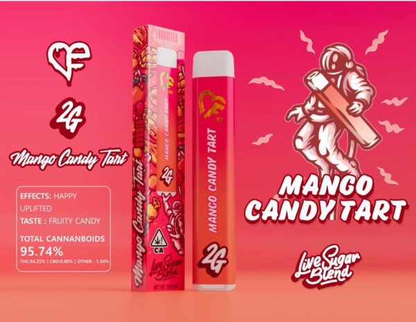 MANGO CANDY TART LIVE SUGAR BLEND,disposable vape,favorites live resin disposable,where to buy mango candy tart live sugar blend