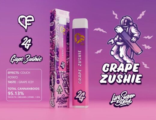 GRAPE ZUSHIE LIVE SUGAR BLEND,favorites disposable vape,favorites live resin disposable,where to buy grape zushie live sugar blend