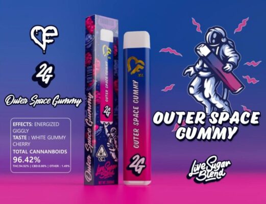 OUTER SPACE GUMMY LIVE SUGAR BLEND,favorites 3g disposable,favorites disposable,where to buy outer space gummy live sugar blend