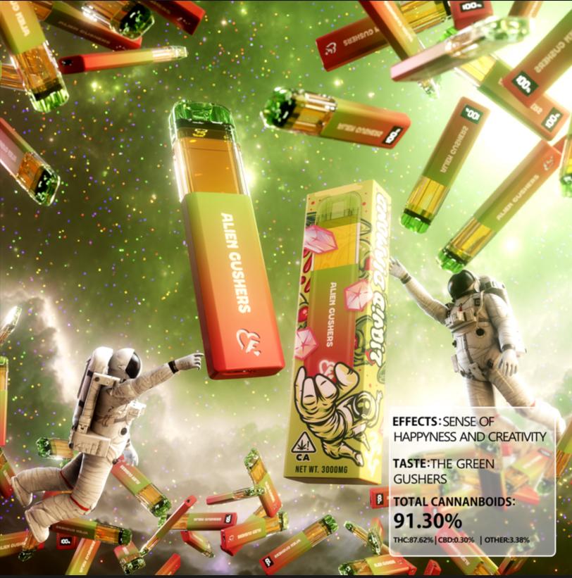 Alien Gushers favorites 3g dispos