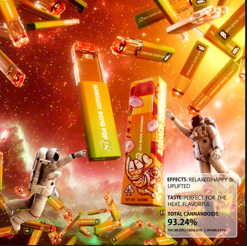 Hawaiian Bomb Pop Favs 3G Dispos
