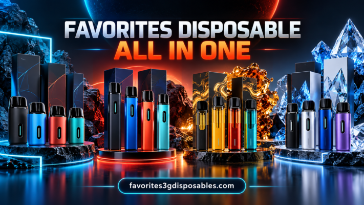 Favorites disposable all in one guide thumbnail showing four illustrated product families